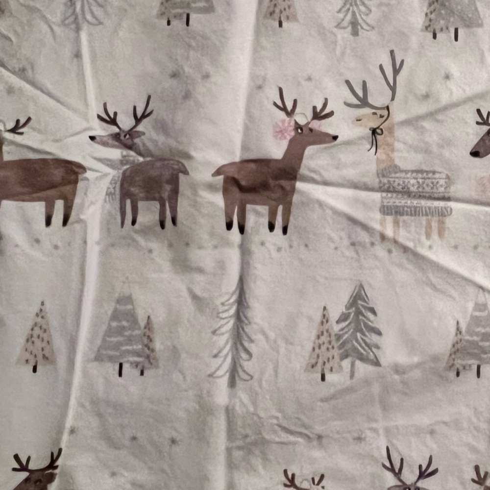 Pottery Barn Kids Winter Reindeer Holiday Duvet Cover & Sheet Set - Picture 3 of 3
